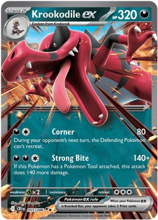 Krookodile ex 055 [ME04 Chaos Rising]  - Holofoil