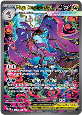 Mega Dragalge ex 118/086 [ME04 Chaos Rising]  - Holofoil
