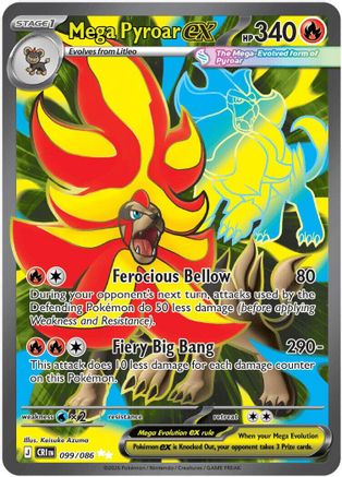 Mega Pyroar ex 099/086 [ME04 Chaos Rising]  - Holofoil