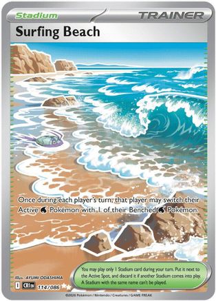 Surfing Beach 114 [ME04 Chaos Rising]  - Holofoil