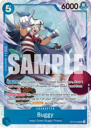 Buggy (048) (OP16-048)  [The Time of Battle] Foil