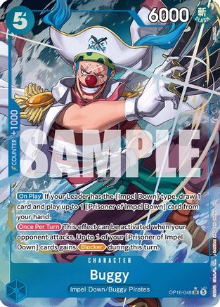 Buggy (048) (Alternate Art) (OP16-048)  [The Time of Battle] Foil