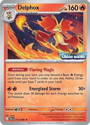 Delphox 013/086 [Miscellaneous Cards & Products]  - Holofoil