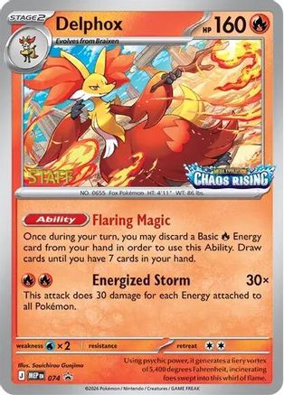 Delphox 074 [ME Mega Evolution Promo]  - Holofoil
