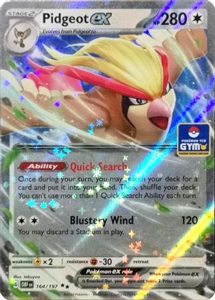 Pidgeot ex 164/197 [Miscellaneous Cards & Products]  - Holofoil