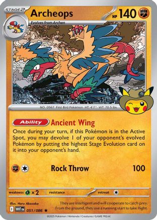 Archeops 051 [ME Mega Evolution Promo]  - Holofoil