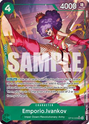 Emporio.Ivankov (026) (Alternate Art) (OP16-026)  [The Time of Battle] Foil