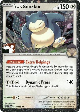 Hop's Snorlax 117/159 [Prize Pack Series Cards]  - Holofoil