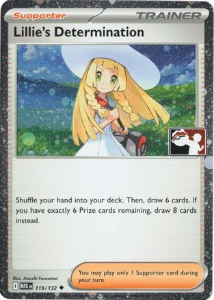 Lillie's Determination 119/132 [Prize Pack Series Cards]  - Holofoil