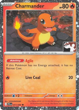 Charmander 011/094 [Prize Pack Series Cards]  - Holofoil