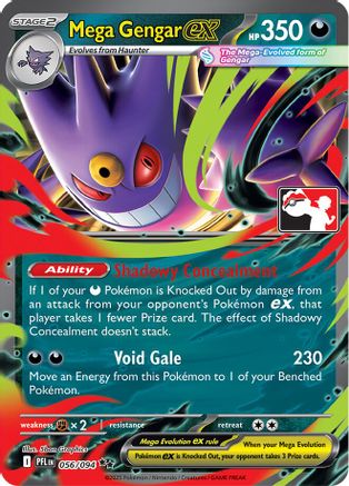 Mega Gengar ex 056/094 [Prize Pack Series Cards]  - Holofoil