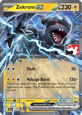 Zekrom ex 034/086 [Prize Pack Series Cards]  - Holofoil