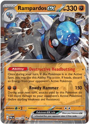 Rampardos ex 045/084 [ME05 Pitch Black]  - Holofoil