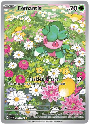 Fomantis 085/084 [ME05 Pitch Black]  - Holofoil