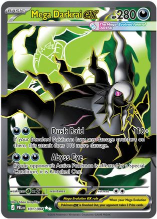 Mega Darkrai ex 101/084 [ME05 Pitch Black]  - Holofoil