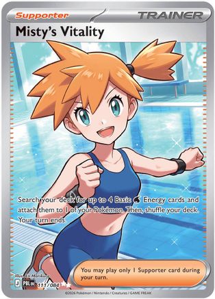Misty's Vitality 111/084 [ME05 Pitch Black]  - Holofoil