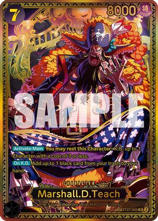 Marshall.D.Teach (ST27-005) (SP) (ST27-005)  [The World's Strongest Warriors] Foil