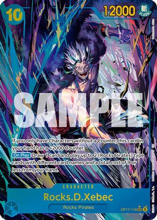 Rocks.D.Xebec (118) (Alternate Art) (OP17-118)  [The World's Strongest Warriors] Foil
