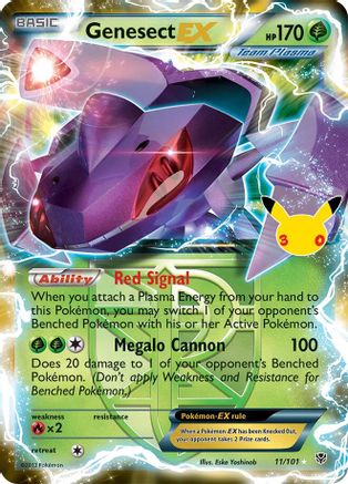 Genesect EX (Team Plasma) 011/101 [ME 30th Celebration Classic Collection]  - Holofoil