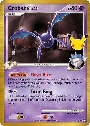 Crobat G 047/127 [ME 30th Celebration Classic Collection]  - Holofoil