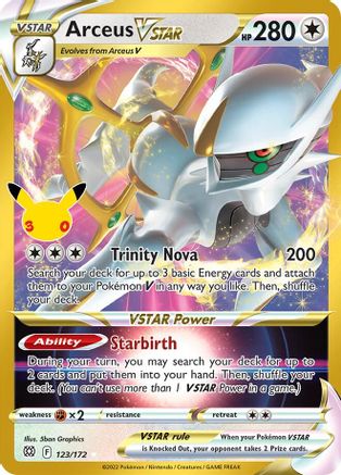 Arceus VSTAR 123/172 [ME 30th Celebration Classic Collection]  - Holofoil