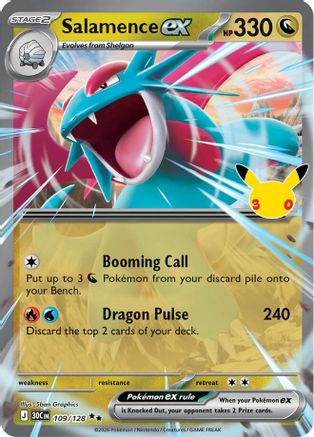 Salamence ex 109/128 [ME 30th Celebration]  - Holofoil