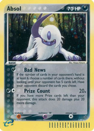 Absol 001 [Dragon]  - Reverse Holofoil