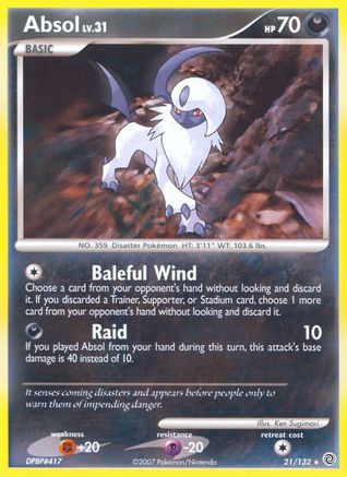 Absol 021/132 [Secret Wonders]  - Reverse Holofoil