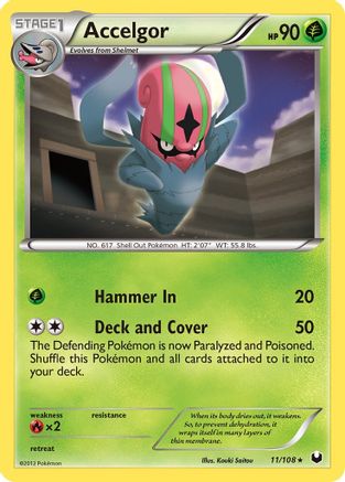 Accelgor 011 [Dark Explorers]  - Reverse Holofoil