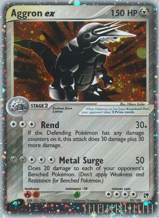 Aggron ex 095 [Sandstorm]  - Holofoil