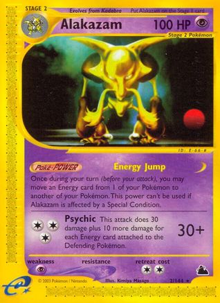 Alakazam (2) 002 [Skyridge]  - Reverse Holofoil