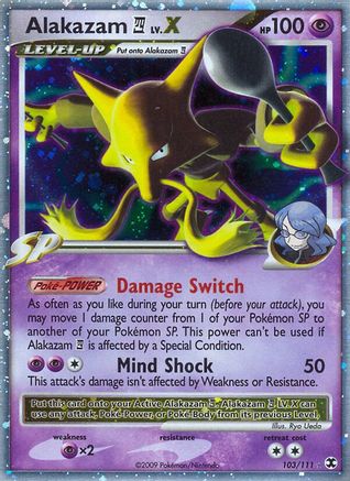 Alakazam E4 Lv.X 103 [Rising Rivals]  - Holofoil