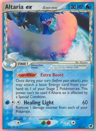 Altaria ex (Delta Species) 090 [Dragon Frontiers]  - Holofoil