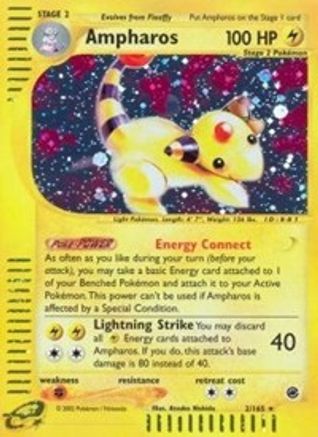 Ampharos (2) 002 [Expedition]  - Reverse Holofoil