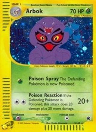 Arbok (3) 003 [Expedition]  - Holofoil