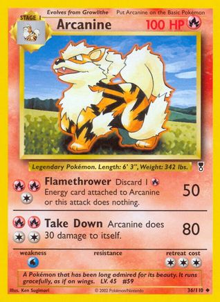Arcanine 036 [Legendary Collection]  - Reverse Holofoil
