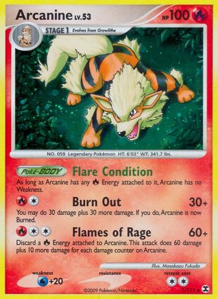 Arcanine 001 [Rising Rivals]  - Reverse Holofoil