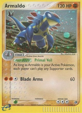 Armaldo 001 [Sandstorm]  - Reverse Holofoil