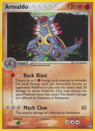 Armaldo 003 [Power Keepers]  - Reverse Holofoil