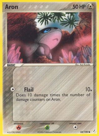 Aron 044/100 [Crystal Guardians]  - Reverse Holofoil