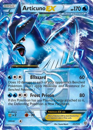 Articuno EX (Team Plasma) 025/135 [Plasma Storm]  - Holofoil