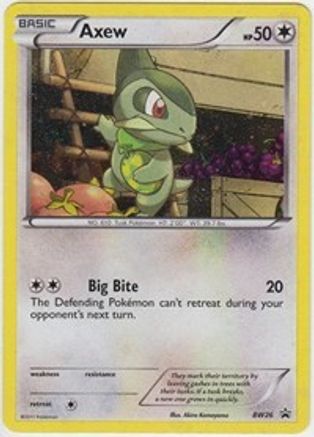 Axew BW26 [Black and White Promos]  - Holofoil