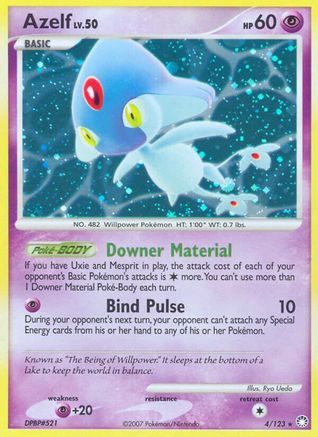 Azelf 004/123 [Mysterious Treasures]  - Holofoil