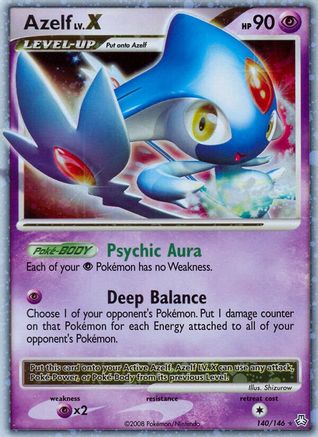 Azelf LV.X 140 [Legends Awakened]  - Holofoil