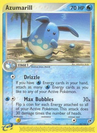 Azumarill 030 [Sandstorm]  - Reverse Holofoil