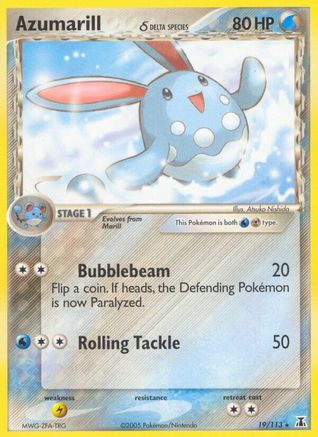 Azumarill (Delta Species) 019 [Delta Species]  - Reverse Holofoil
