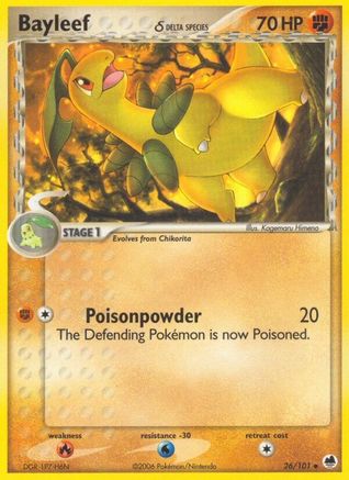 Bayleef (Delta Species) 026 [Dragon Frontiers]  - Reverse Holofoil