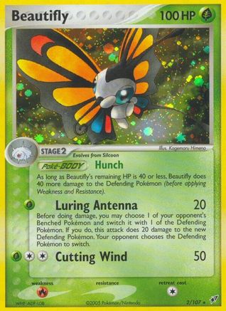 Beautifly 002 [Deoxys]  - Reverse Holofoil