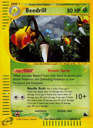 Beedrill (H4) 0H4 [Skyridge]  - Holofoil