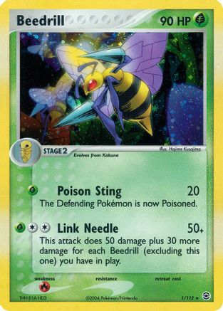 Beedrill 001/112 [FireRed & LeafGreen]  - Reverse Holofoil
